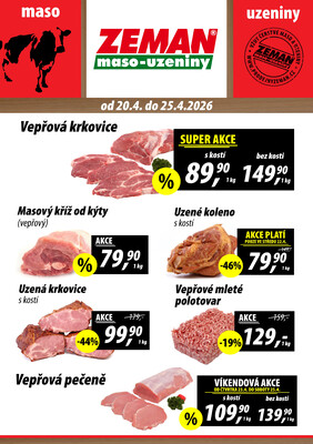 ZEMAN maso-uzeniny : 2 letáky