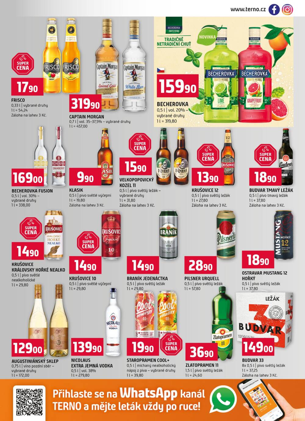 Terno České Budějovice, Třeboň, Trhové sviny, Bechyně, Týn nad Vltavou od 22.4. do 28.4.2026