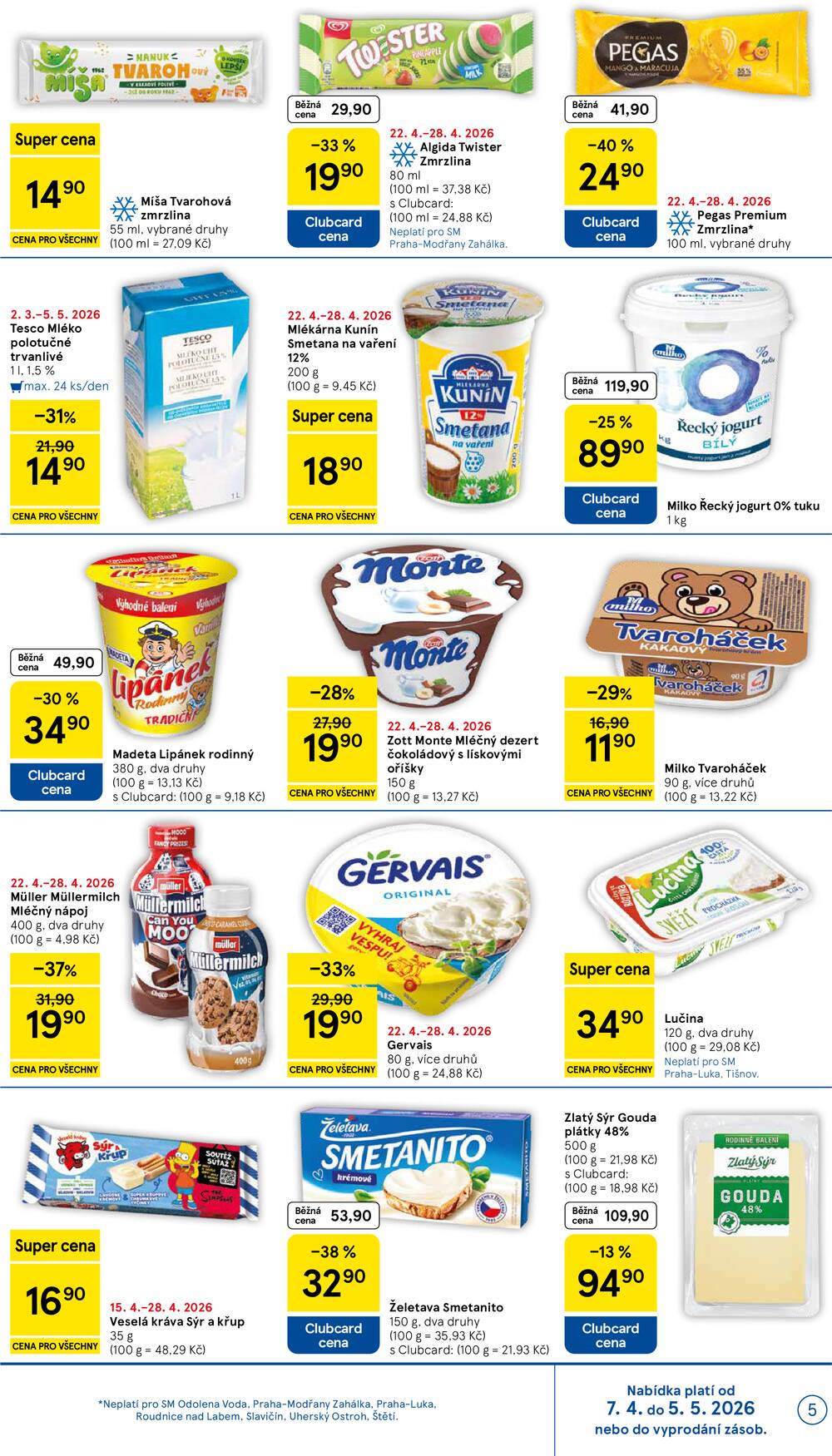 Tesco supermarkety od 22.4. do 28.4.2026