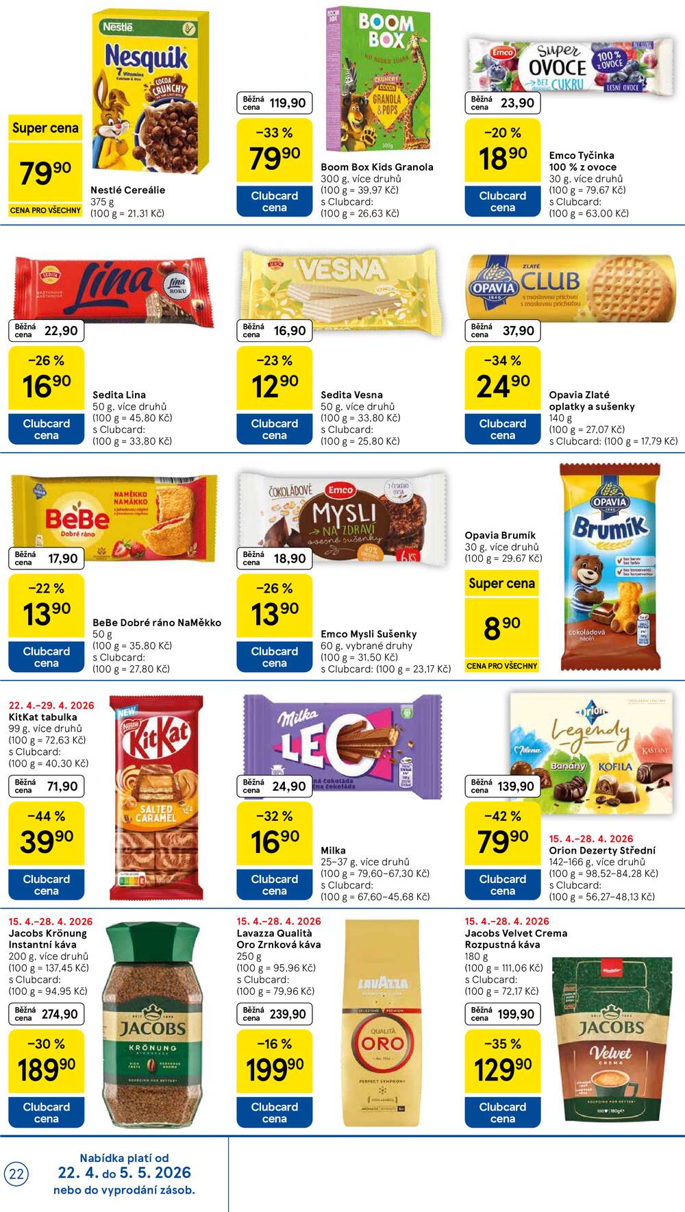 Tesco malé hypermarkety od 22.4. do 28.4.2026