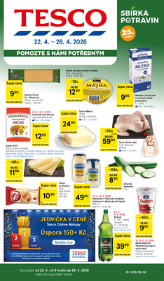 Leták Tesco malé hypermarkety od 22.4. do 28.4.2026