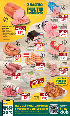 BILLA od 22.4. do 28.4.2026