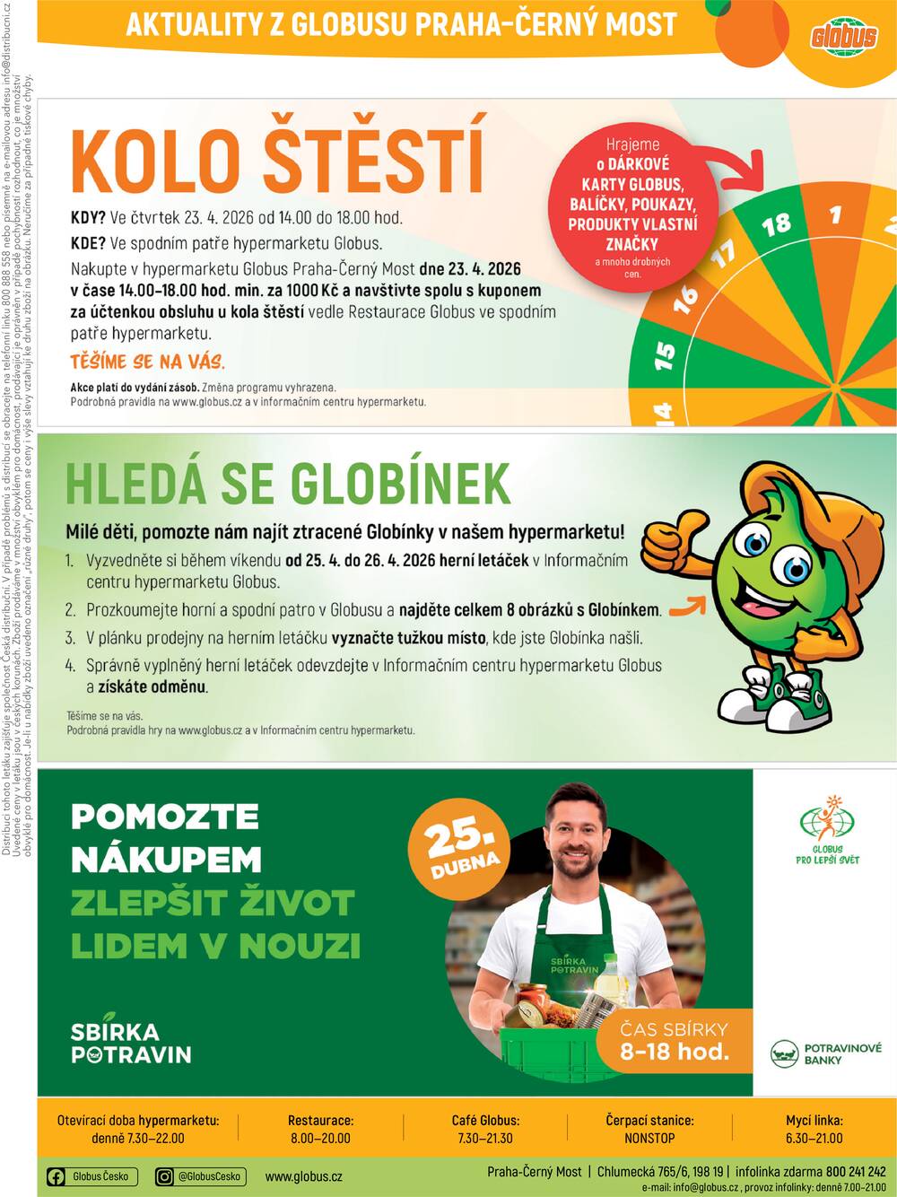 Akční leták Globus 22.4. - 28.4.2026 - Globus Praha - Centrum Černý Most
