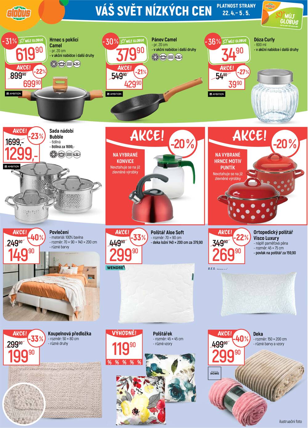 Akční leták Globus 22.4. - 28.4.2026 - Globus Praha - Zličín