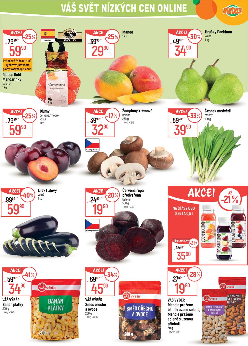 Akční leták Globus 22.4. - 28.4.2026 - Globus Praha - Zličín