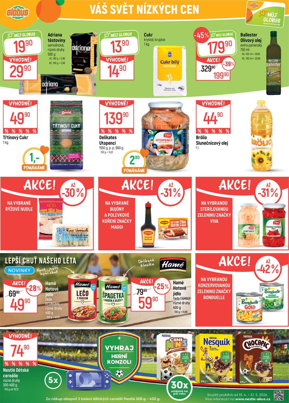 Akční leták Globus 22.4. - 28.4.2026 - Globus Jenišov u Karlových Varů