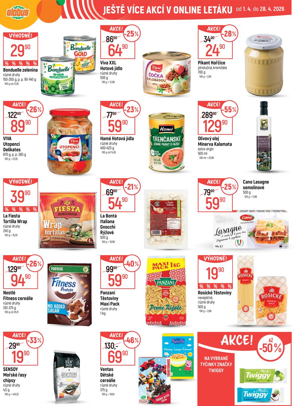 Akční leták Globus 22.4. - 28.4.2026 - Globus Olomouc