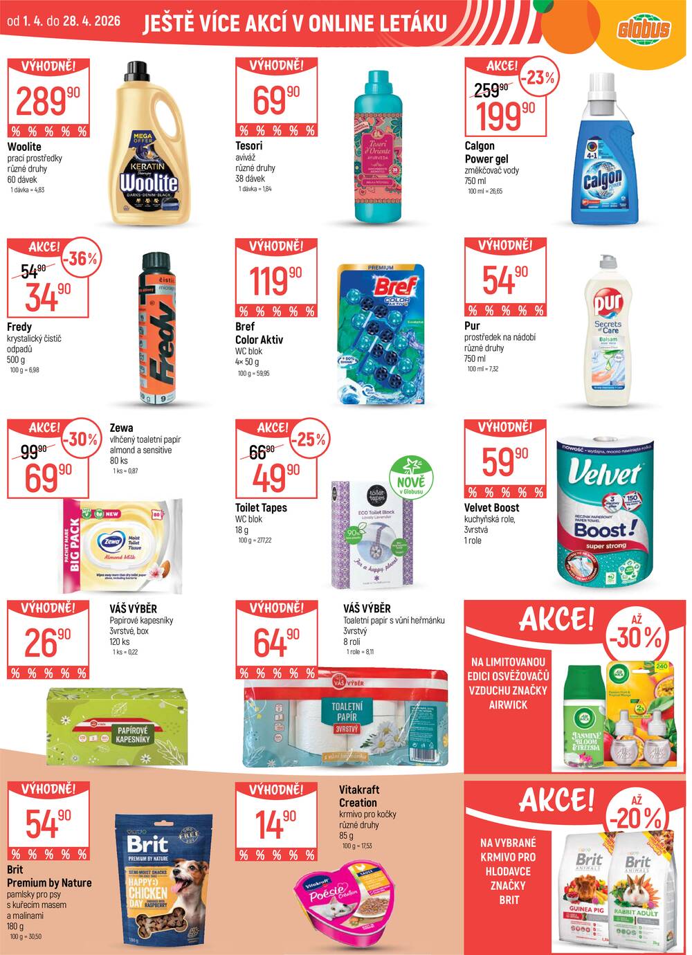 Akční leták Globus 22.4. - 28.4.2026 - Globus Olomouc