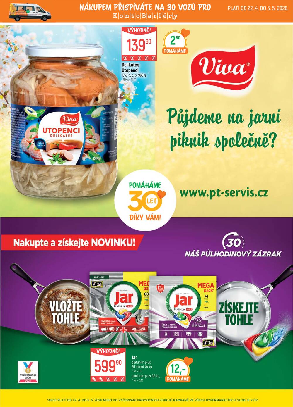 Akční leták Globus 22.4. - 28.4.2026 - Globus Olomouc