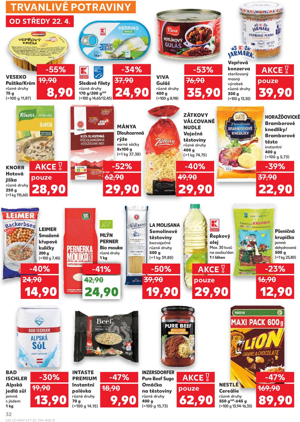 Leták Kaufland - Kaufland 22.4. - 28.4. - Kaufland - Rokycany - strana 32