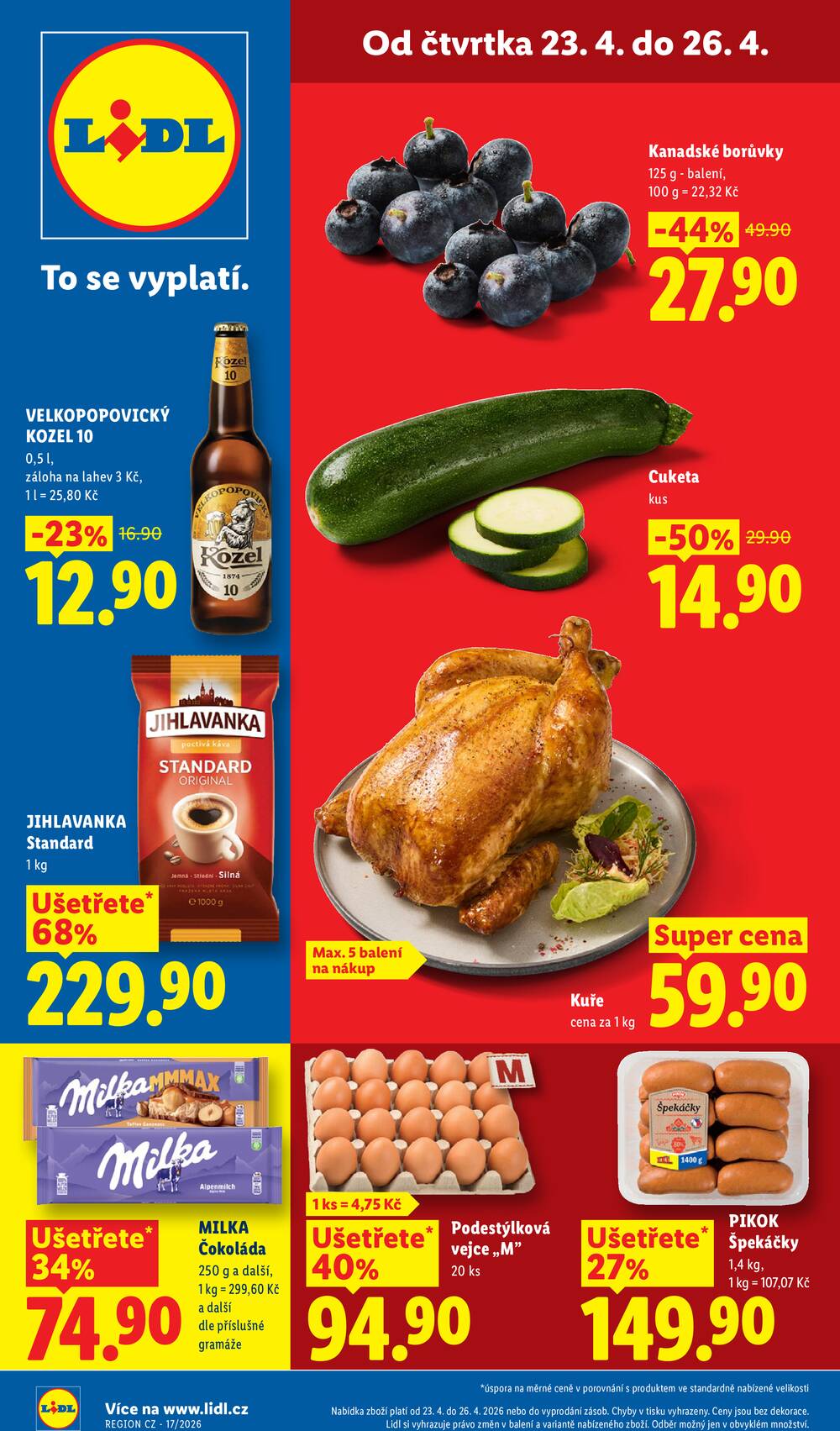 Lidl Čtvrtek od 23.4. do 26.4.2026