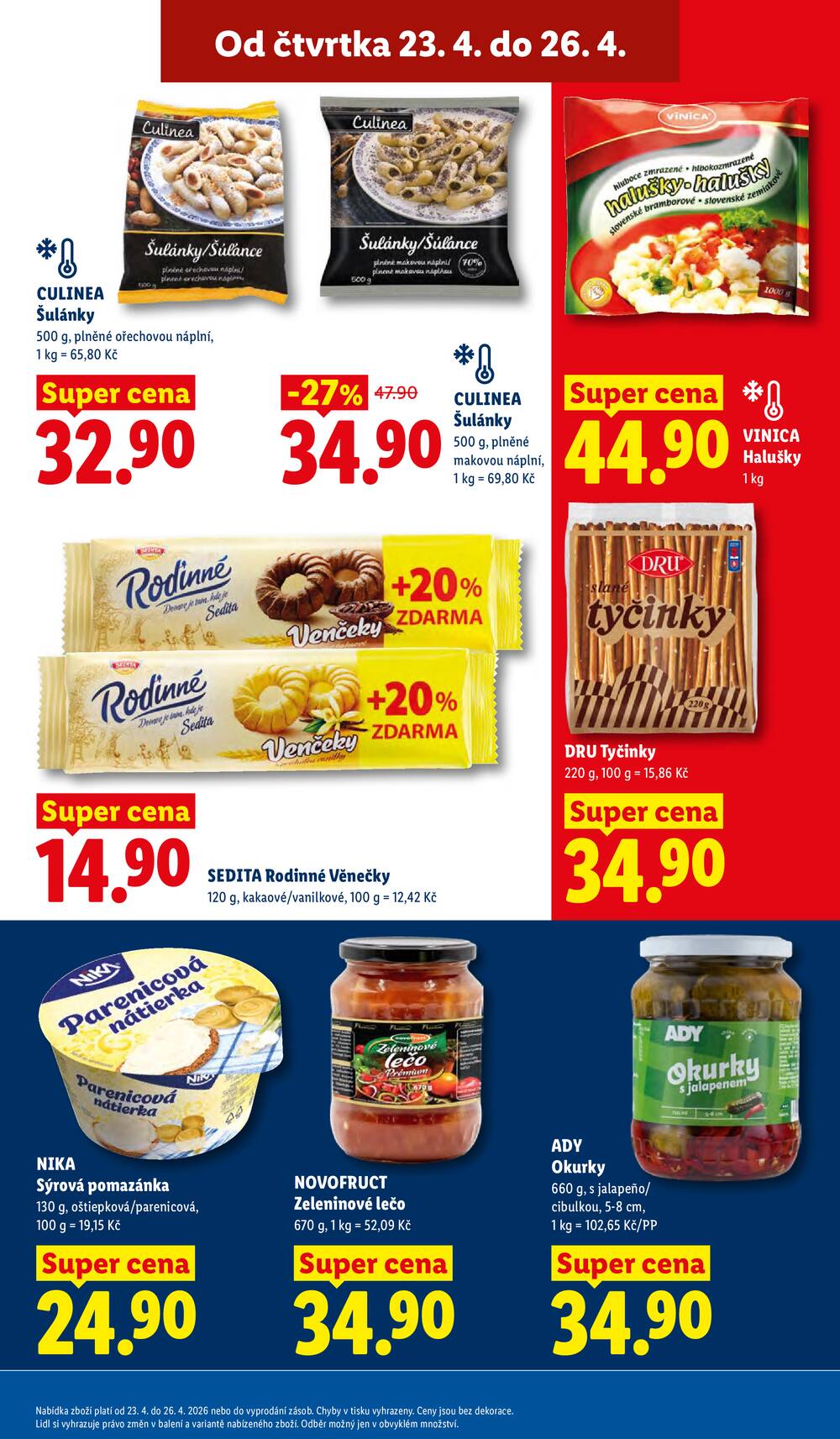 Lidl Čtvrtek od 23.4. do 26.4.2026