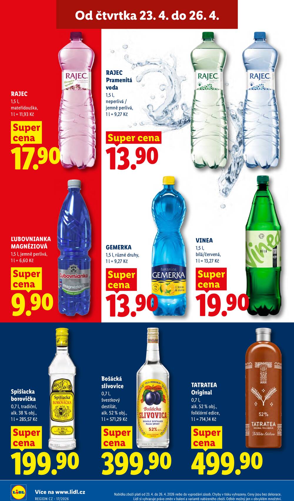 Lidl Čtvrtek od 23.4. do 26.4.2026