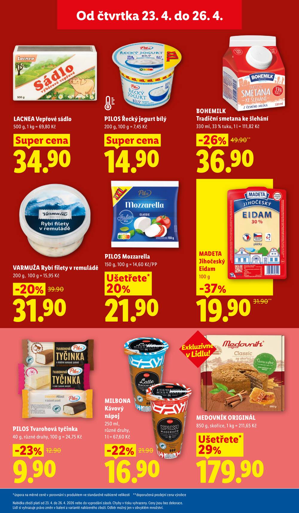 Lidl Čtvrtek od 23.4. do 26.4.2026