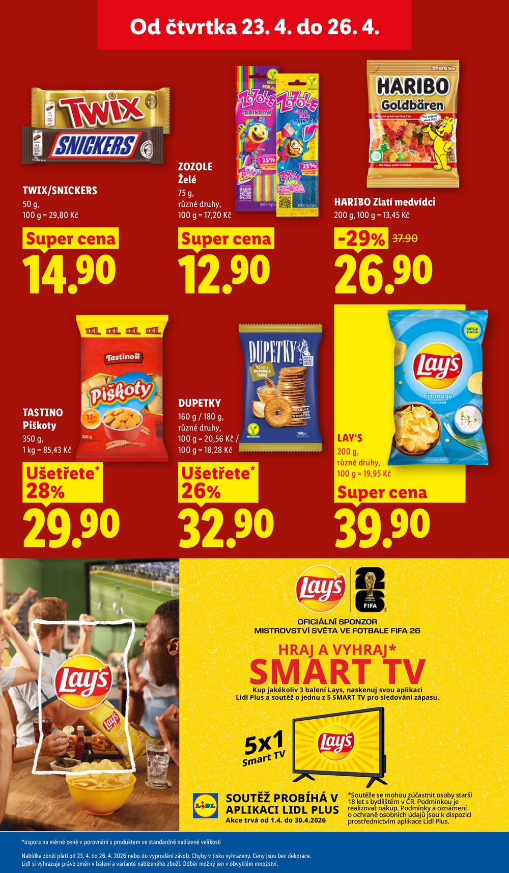 Lidl Čtvrtek od 23.4. do 26.4.2026