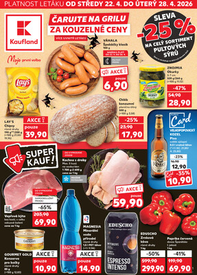 Leták Kaufland 22.4. - 28.4. - Kaufland - Havlíčkův Brod
