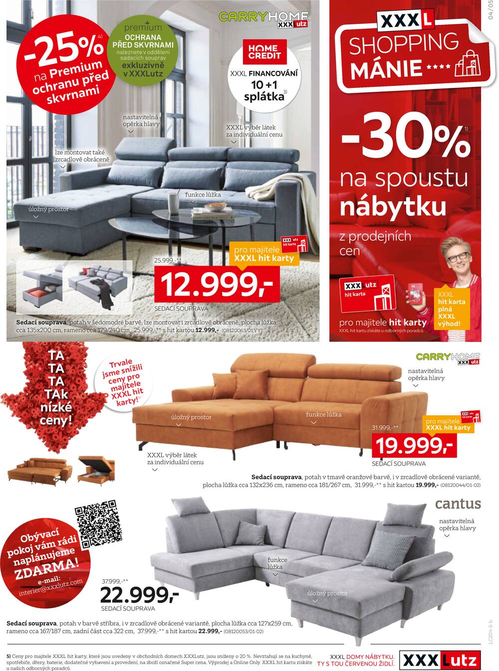 XXXLutz od 20.4. do 3.5.2026