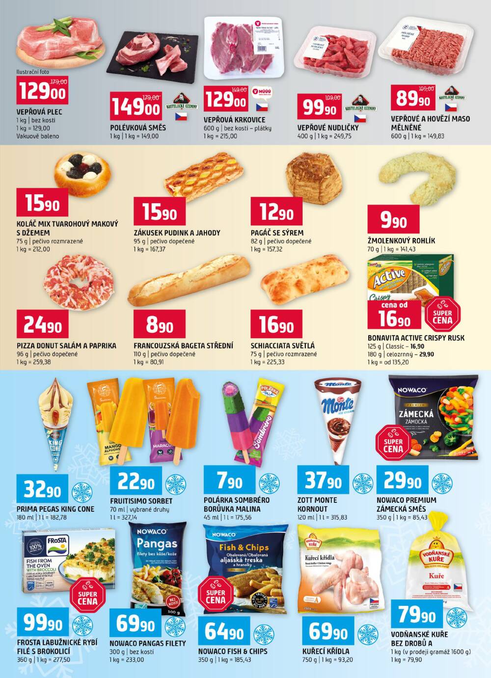 Terno České Budějovice, Třeboň, Trhové sviny, Bechyně, Týn nad Vltavou, Hradec Králové, Olomouc, Borovany, Zlín, Český Krumlov od 29.4. do 5.5.2026