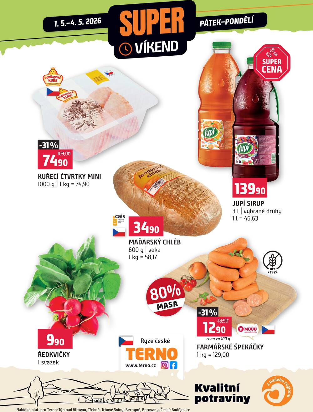 Leták Terno - Terno Víkendová akce od 1.5. do 4.5.2026 - strana 2