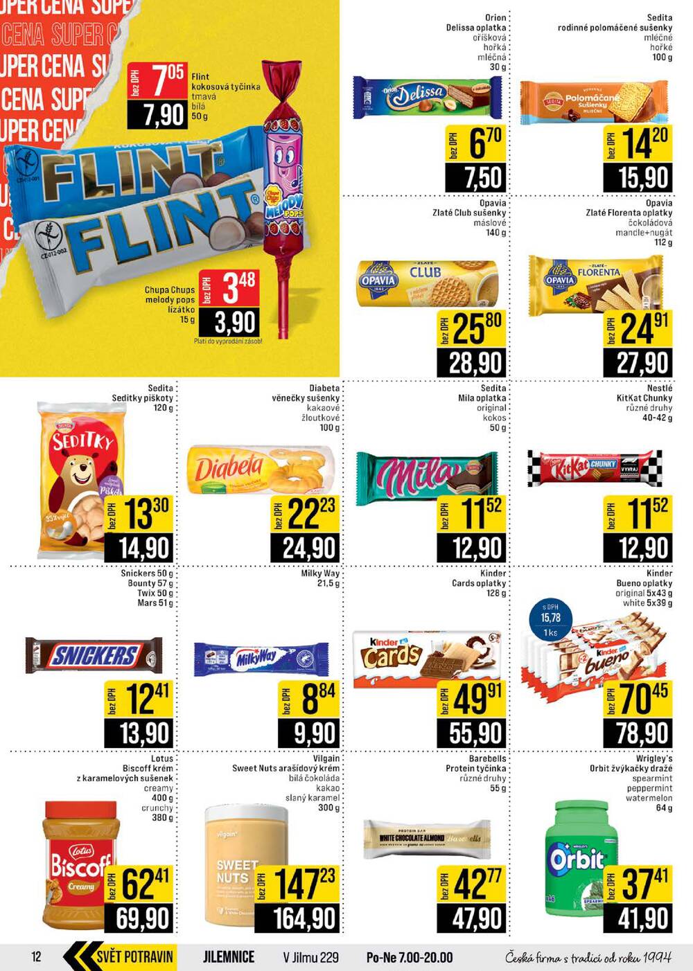 JIP Cash & Carry Brno, Praha, Ostrava, Jilemnice, Pardubice, Ostrava, Karlovy Vary, Olomouc a Zlín od 22.4. do 28.4.2026