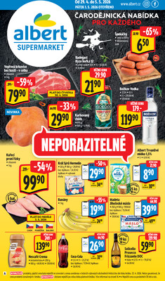 Leták Albert Supermarket Jihomoravský od 29.4. do 5.5.2026