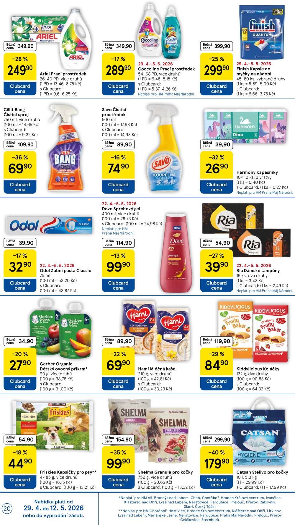 Tesco malé hypermarkety od 29.4. do 5.5.2026