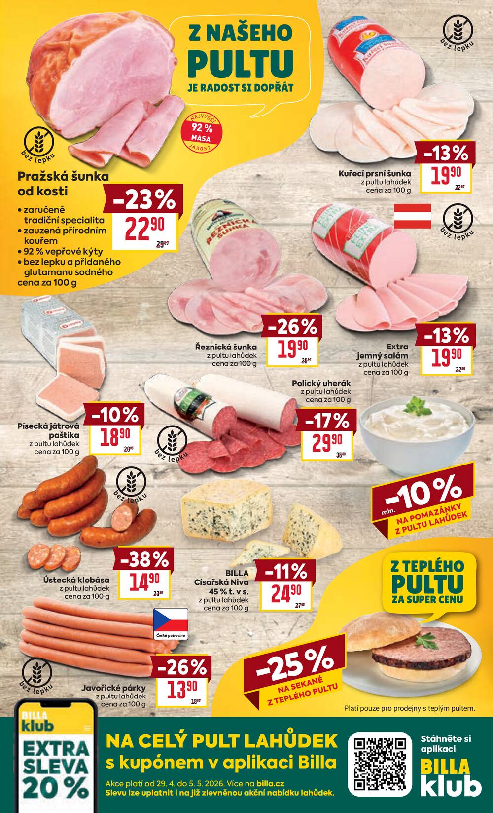BILLA od 29.4. do 5.5.2026