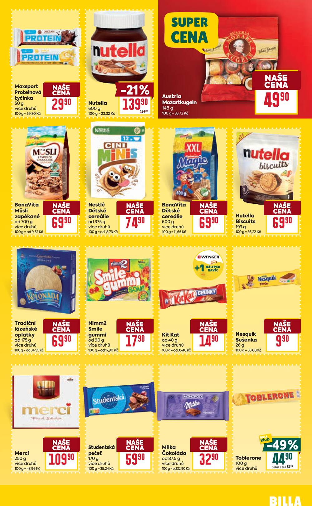 BILLA od 29.4. do 5.5.2026