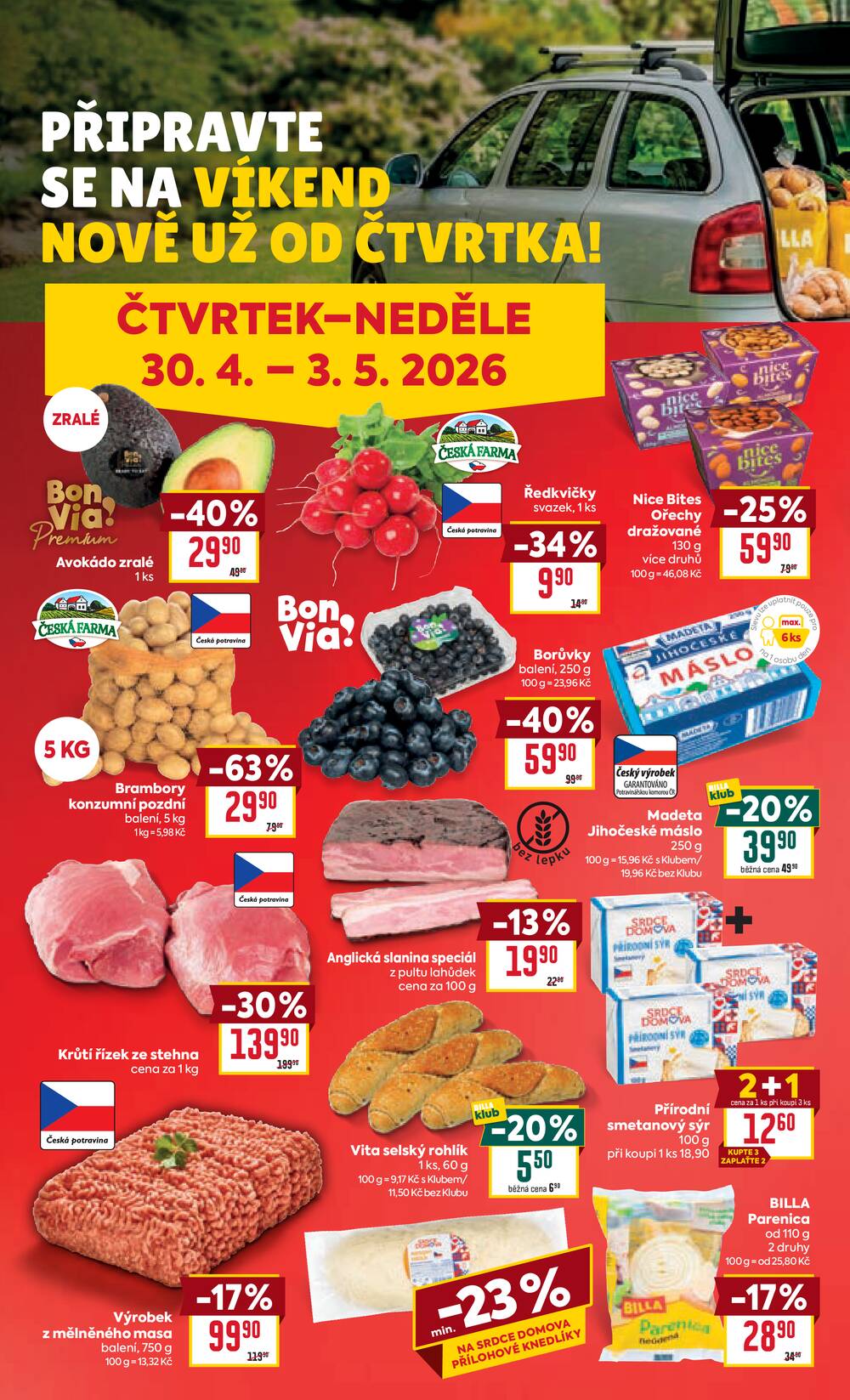 BILLA od 29.4. do 5.5.2026