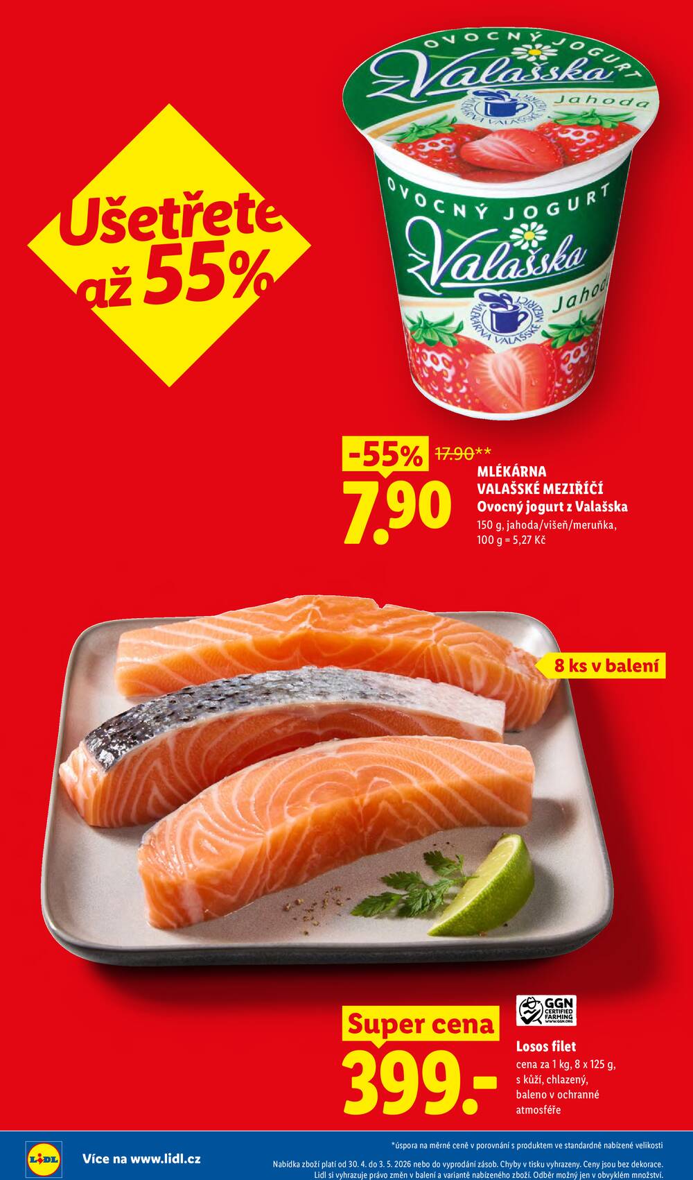 Lidl Čtvrtek od 30.4. do 3.5.2026