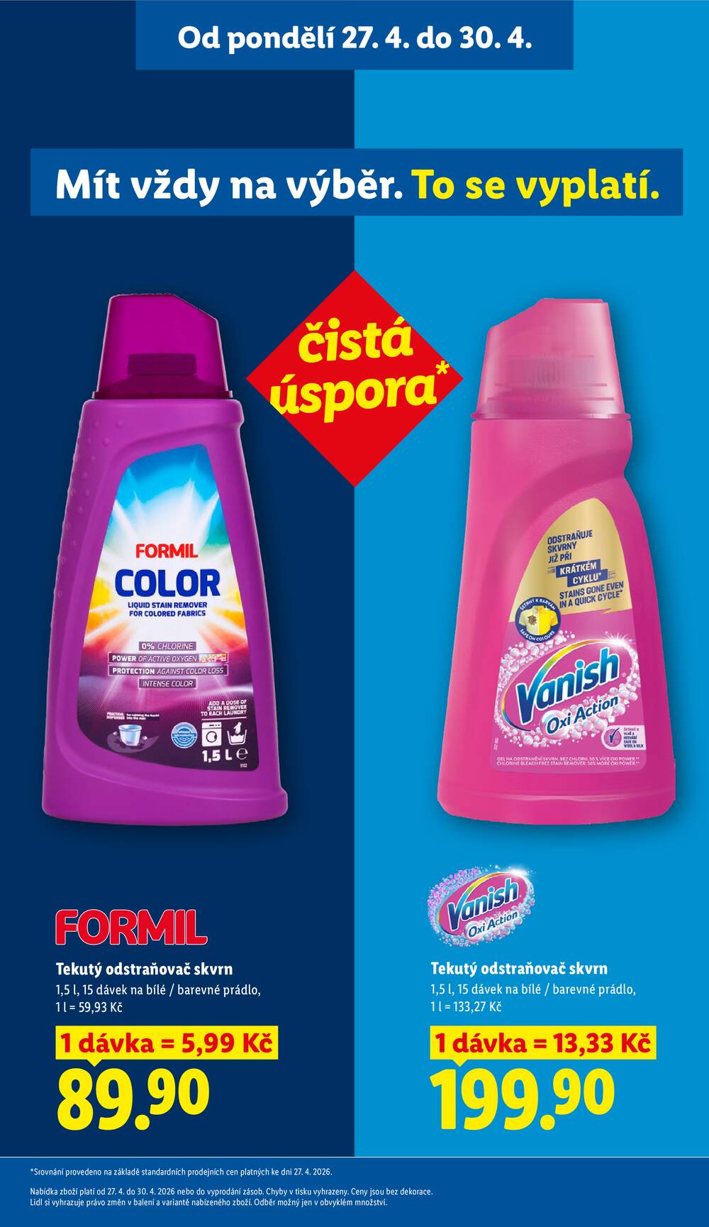 Lidl Čtvrtek od 30.4. do 3.5.2026