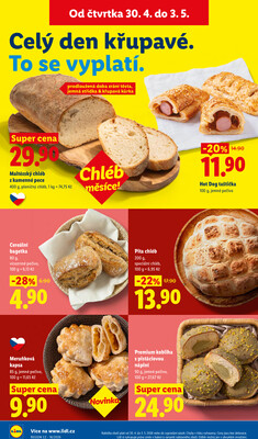 Lidl Čtvrtek od 30.4. do 3.5.2026