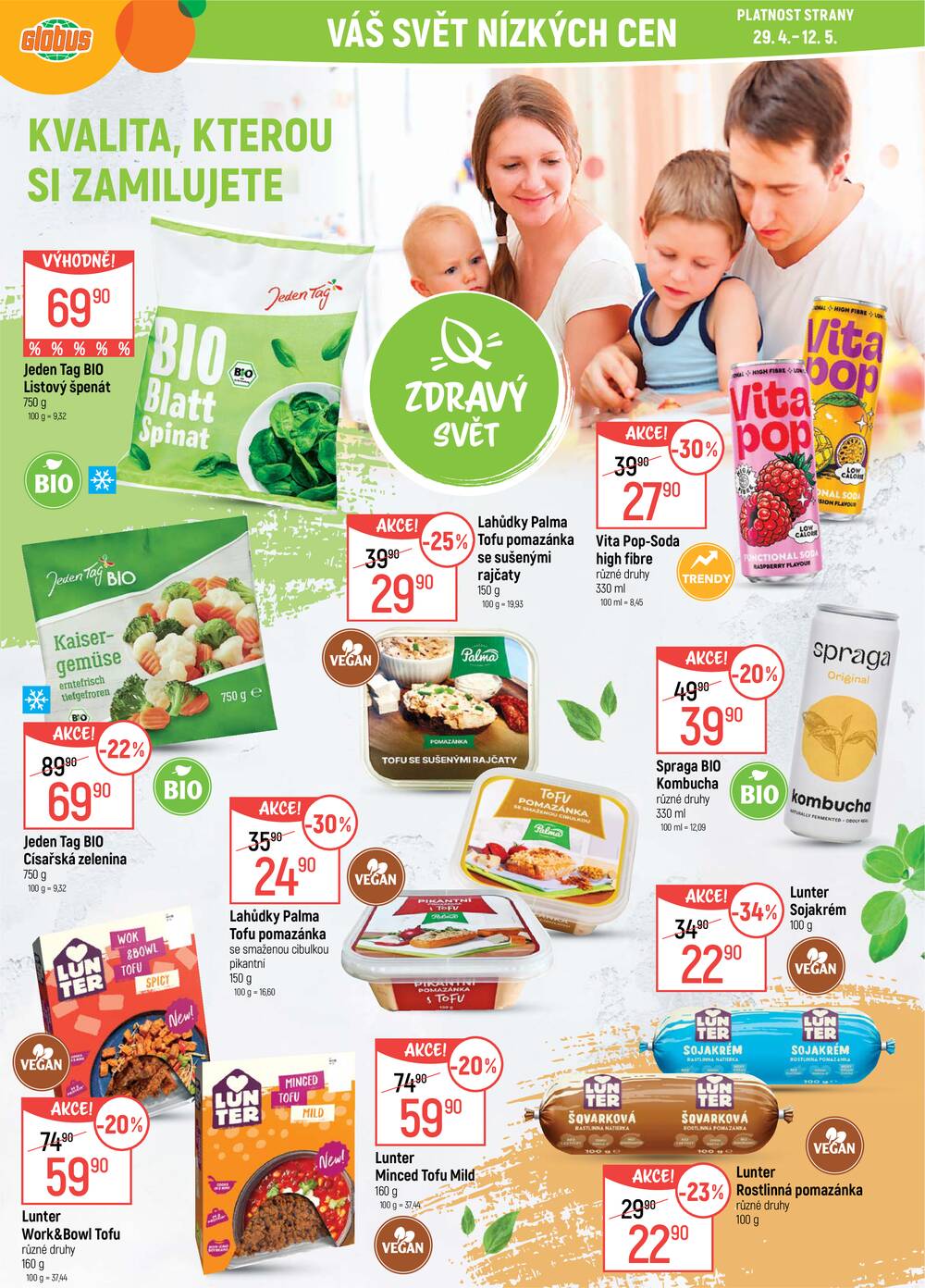 Akční leták Globus 29.4. - 12.5.2026 - Globus Praha - Zličín