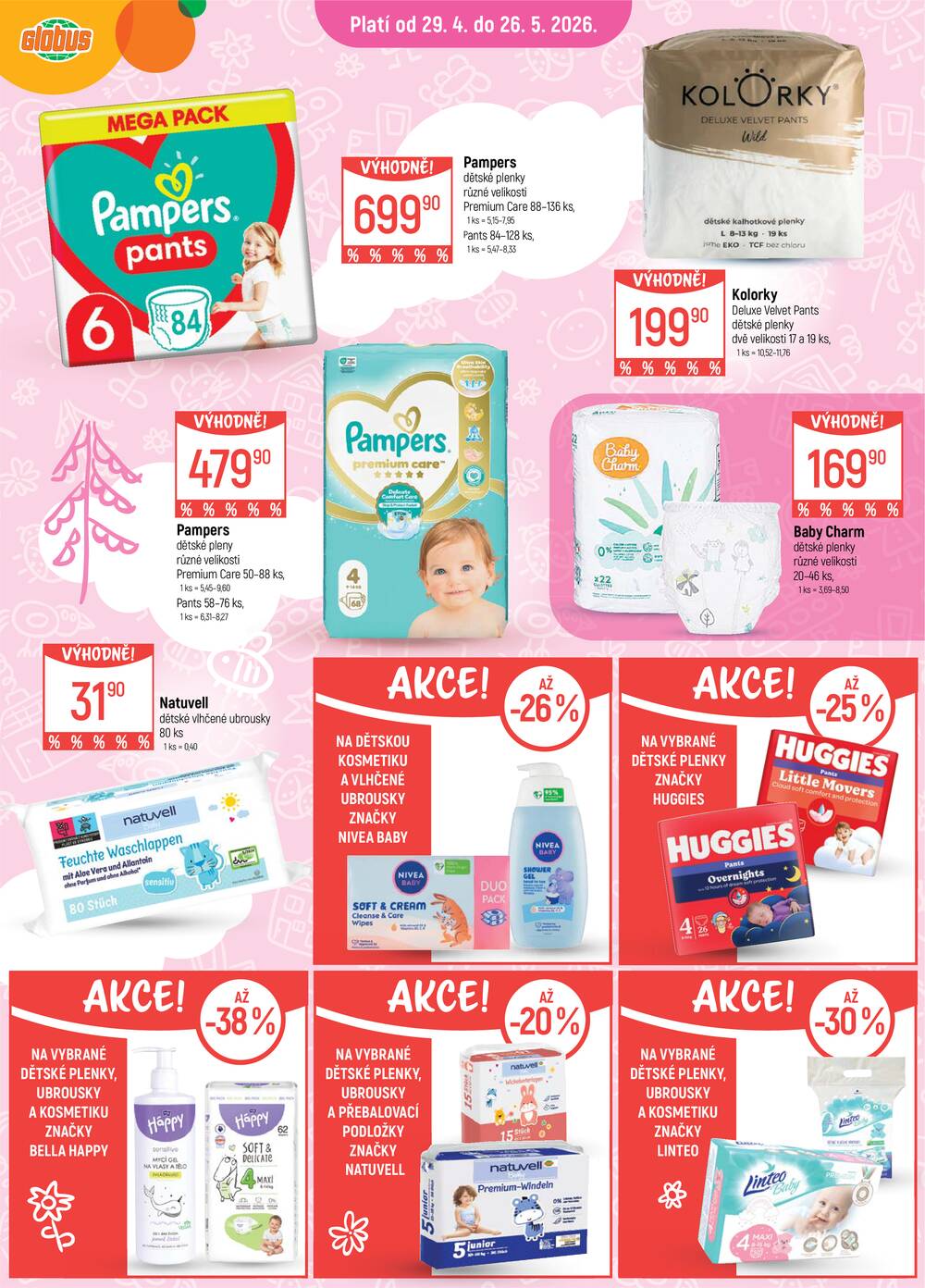 Akční leták Globus 29.4. - 5.5.2026 - Globus České Budějovice