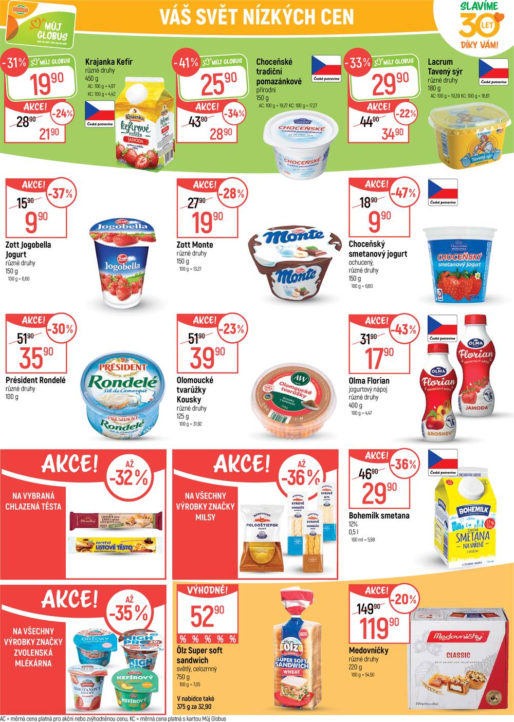Akční leták Globus 29.4. - 5.5.2026 - Globus Trmice u Ústí nad Labem