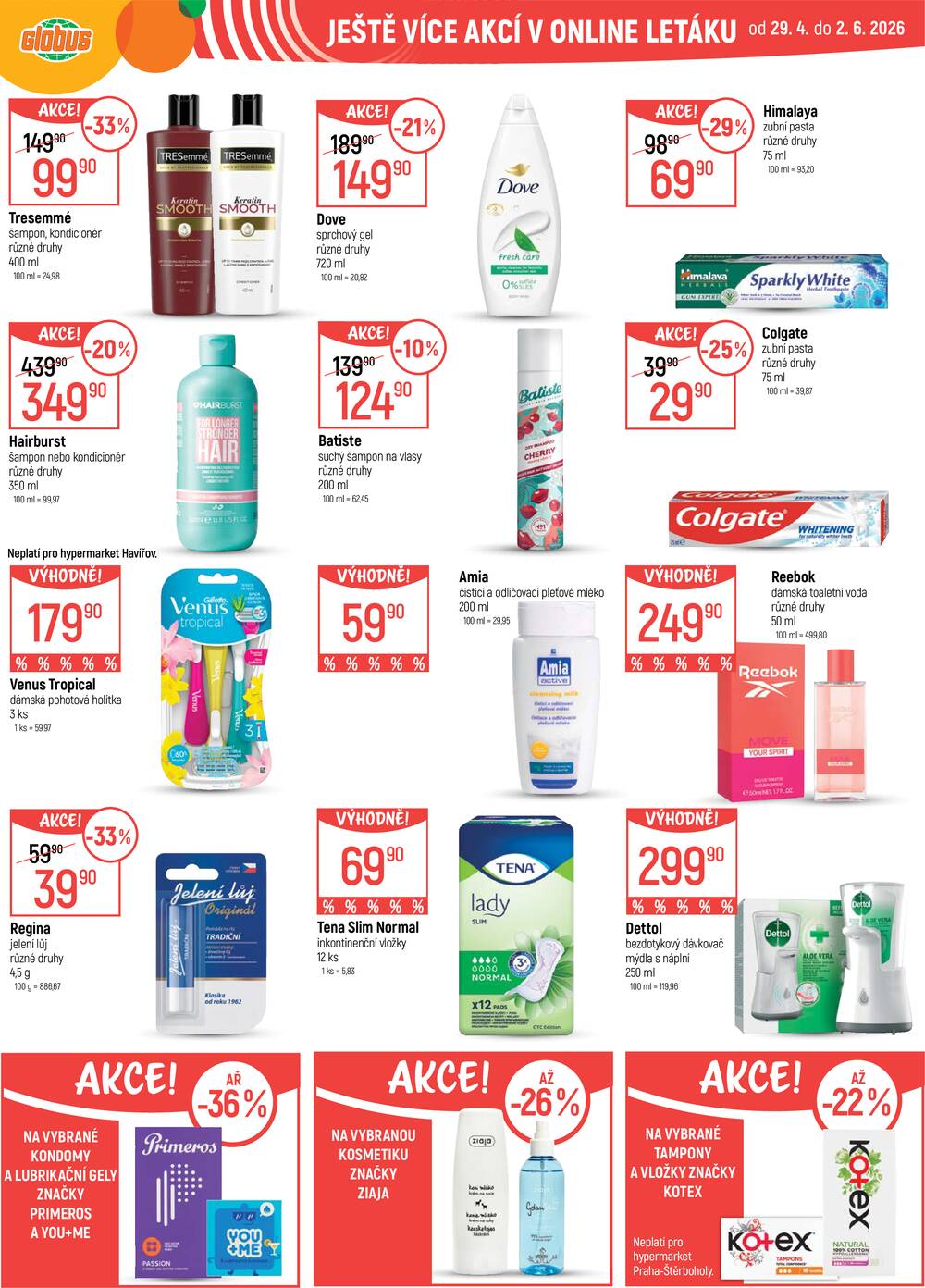 Akční leták Globus 29.4. - 5.5.2026 - Globus Trmice u Ústí nad Labem
