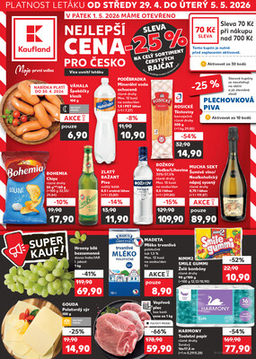 Leták Kaufland 29.4. - 5.5. - Kaufland - Most