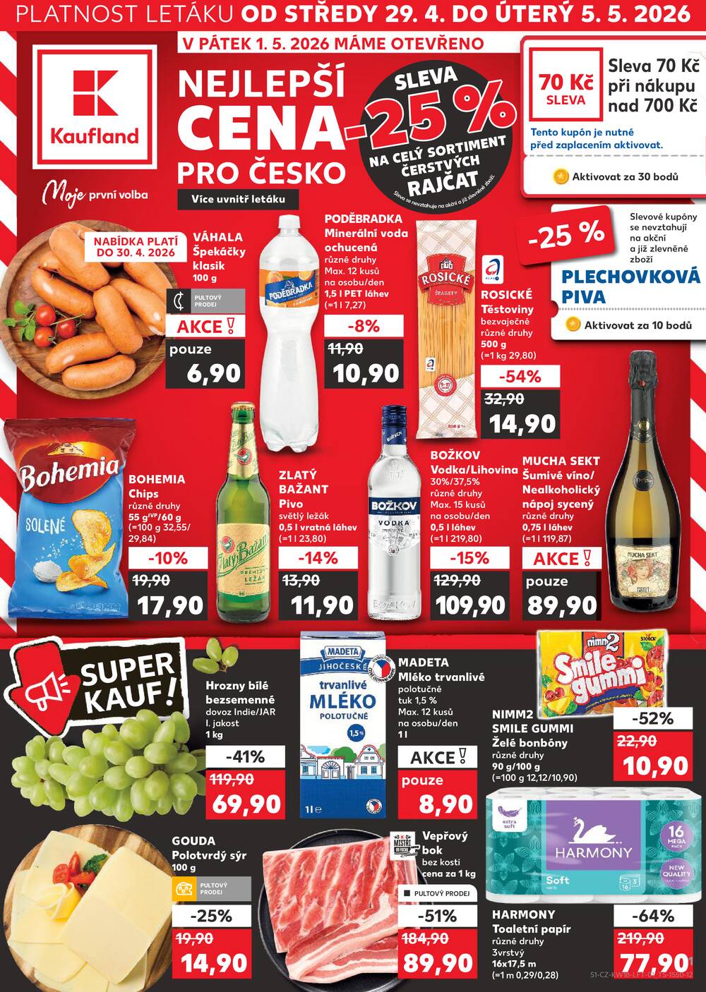 Kaufland 29.4. - 5.5. - Kaufland - Svitavy