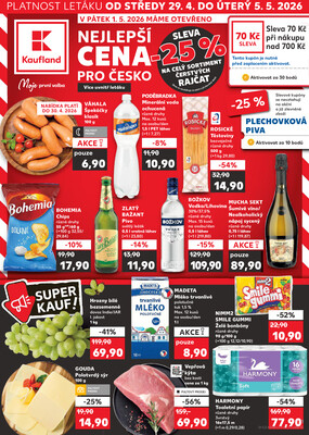 Leták Kaufland 29.4. - 5.5. - Kaufland - Plzeň - Košutka