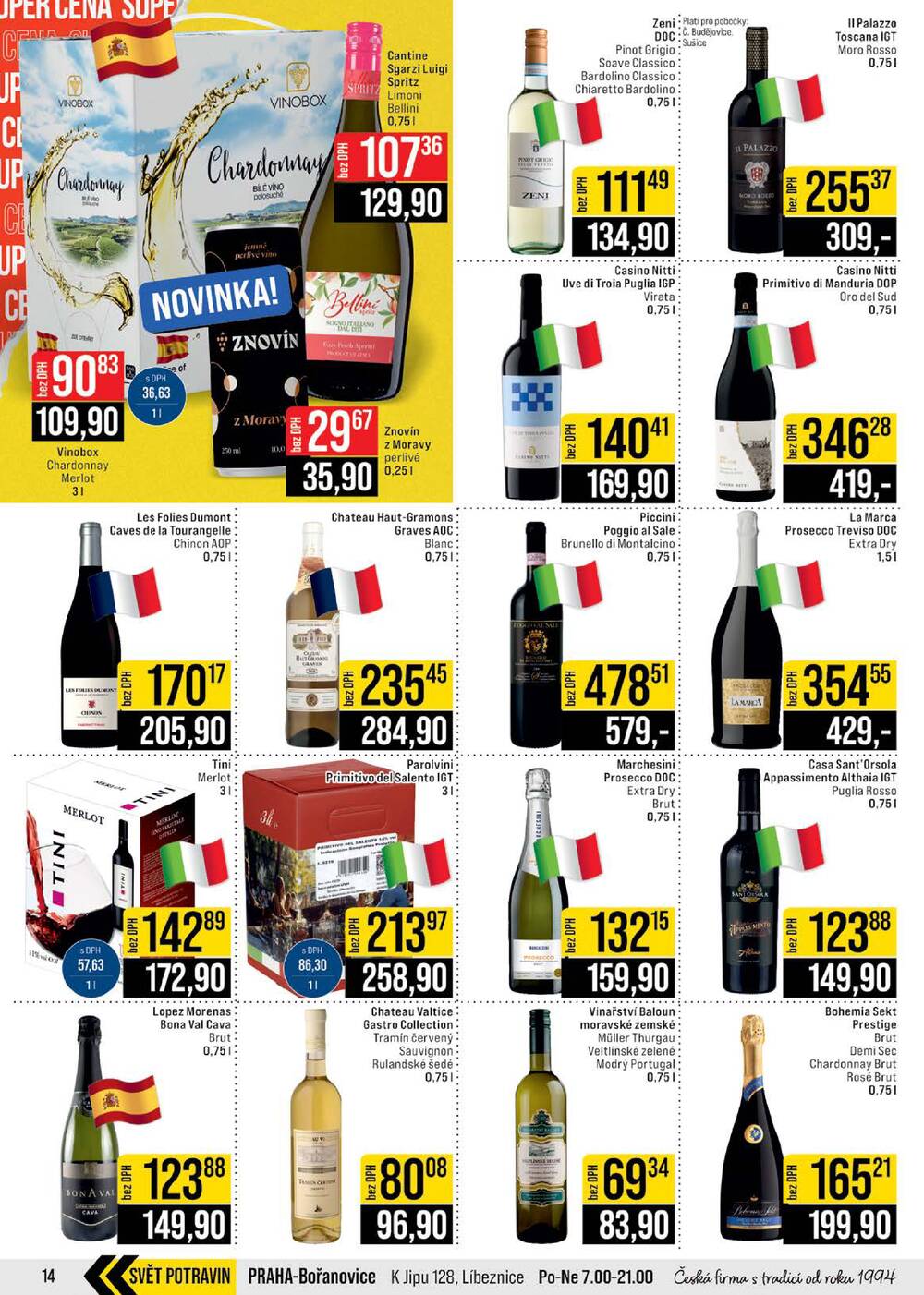 JIP Cash & Carry Brno, Praha, Ostrava, Jilemnice, Pardubice, Ostrava, Karlovy Vary, Olomouc a Zlín od 29.4. do 5.5.2026