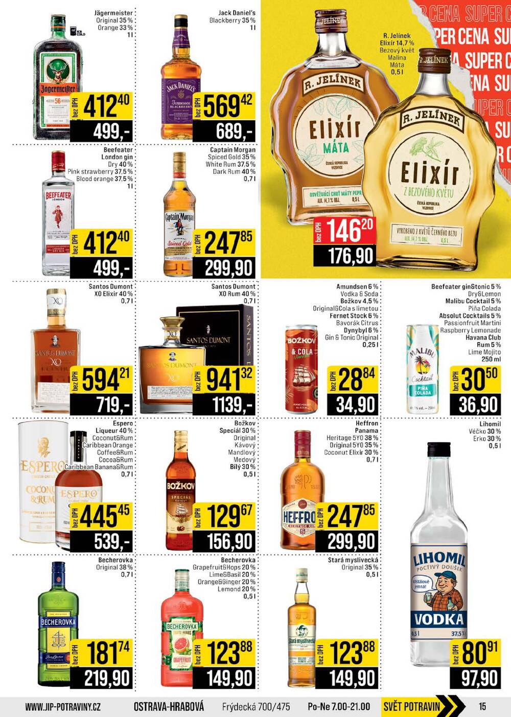 Leták JIP - JIP Cash & Carry Brno, Praha, Ostrava, Jilemnice, Pardubice, Ostrava, Karlovy Vary, Olomouc a Zlín od 29.4. do 5.5.2026 - strana 15