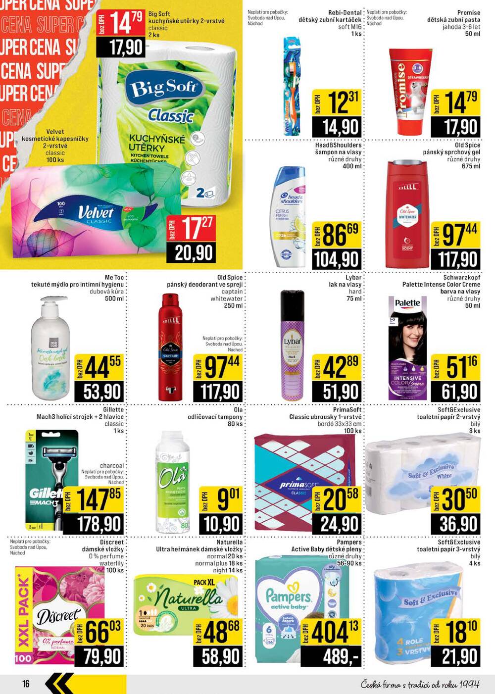 JIP Cash & Carry České Budějovice, Most, Náchod, Polička, Sušice a Svoboda nad Úpou od 29.4. do 5.5.2026
