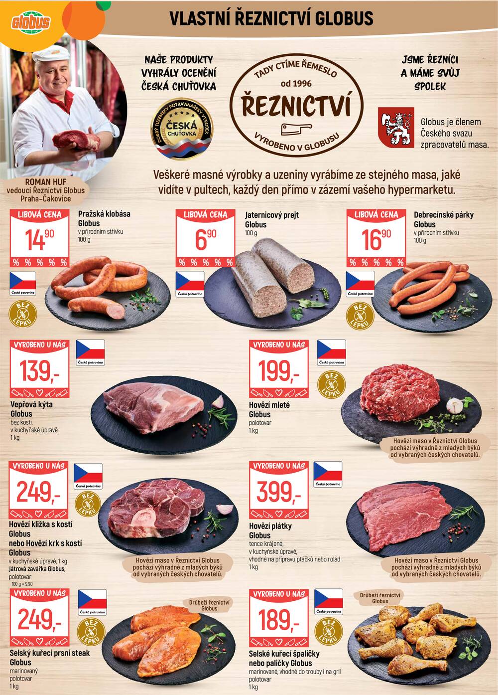 Akční leták Globus 6.5. - 12.5.2026 - Globus Praha - Čakovice