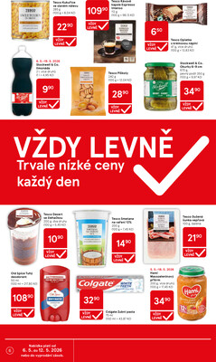 Tesco supermarkety od 6.5. do 12.5.2026