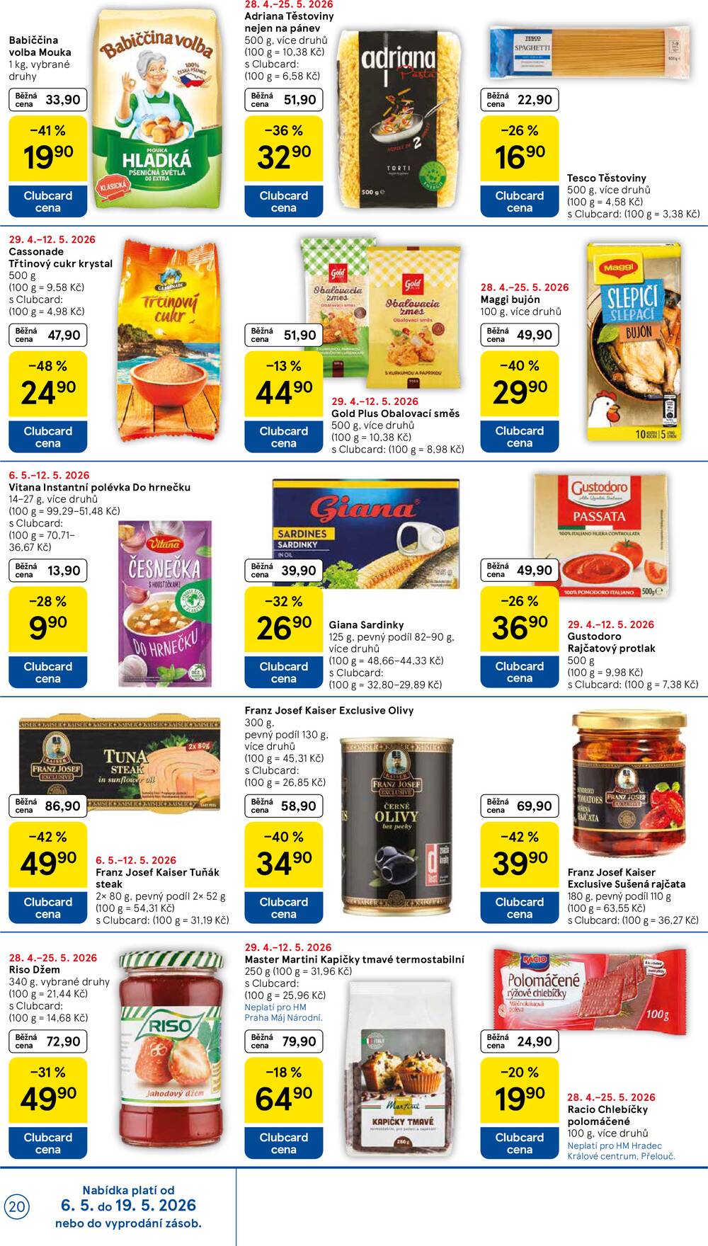 Tesco malé hypermarkety od 6.5. do 12.5.2026
