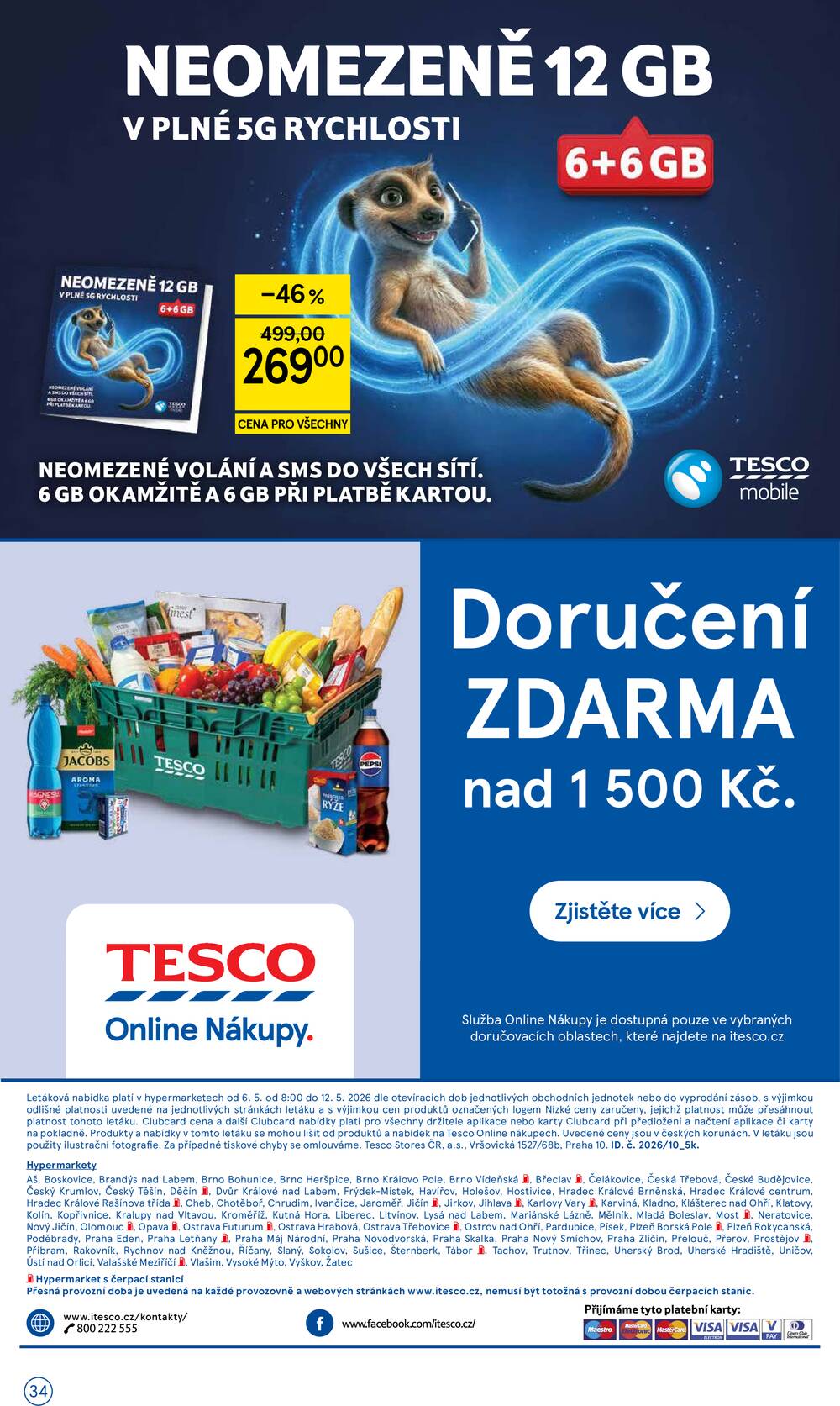 Tesco malé hypermarkety od 6.5. do 12.5.2026