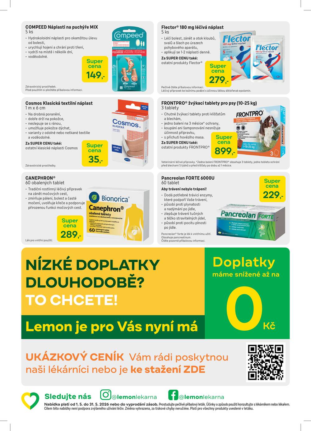 Lékárna LEMON od 1.5. do 31.5.2026