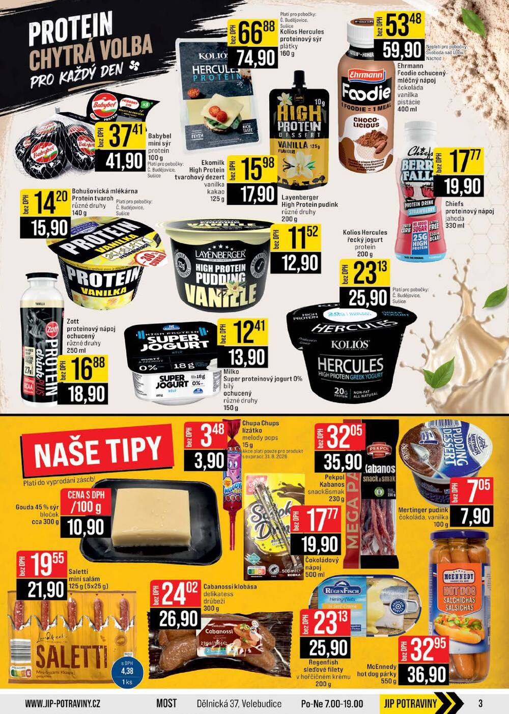 Leták JIP - JIP Cash & Carry České Budějovice, Most, Náchod, Polička, Sušice a Svoboda nad Úpou od 6.5. do 12.5.2026 - strana 3