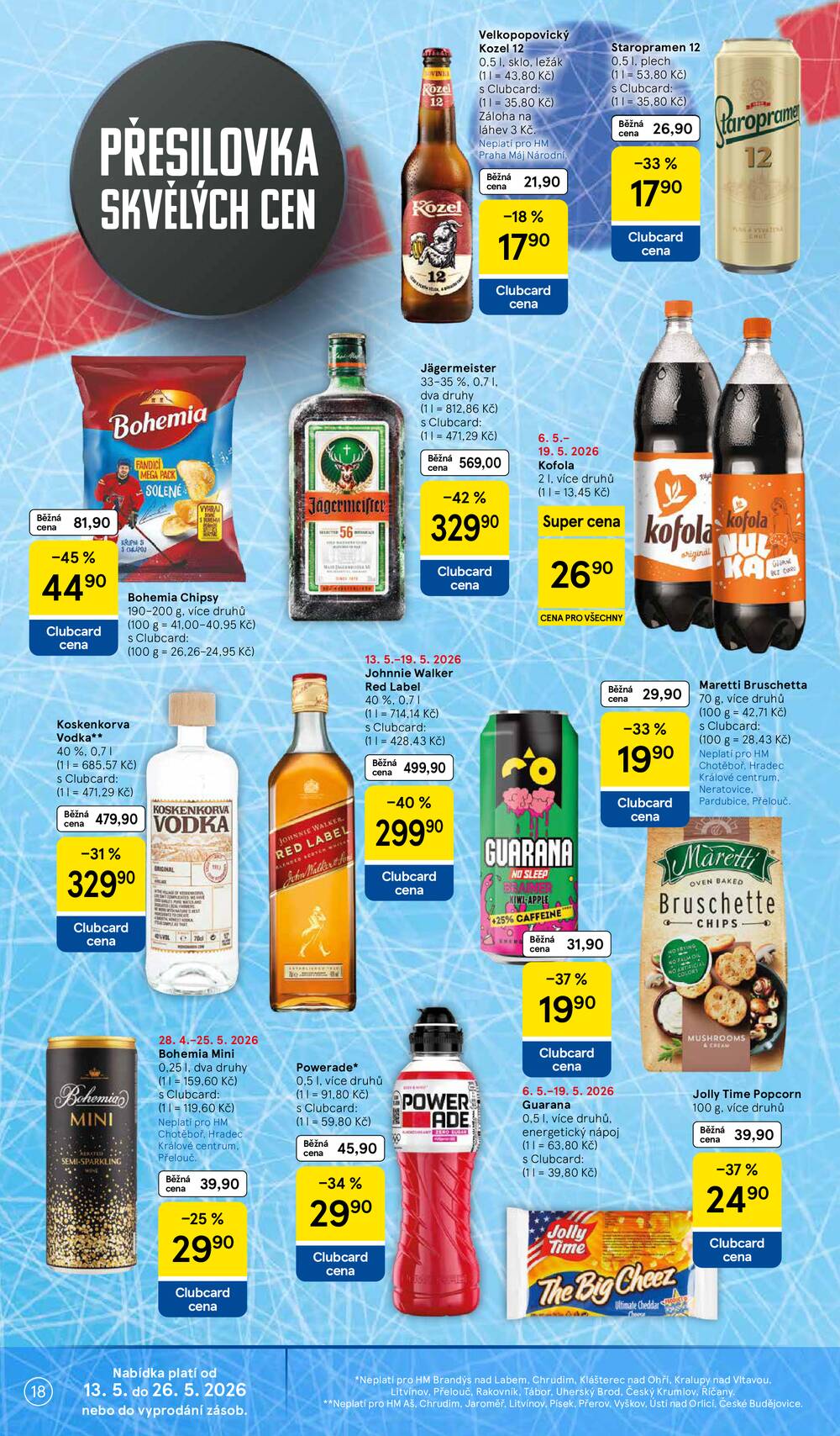 Tesco malé hypermarkety od 13.5. do 19.5.2026