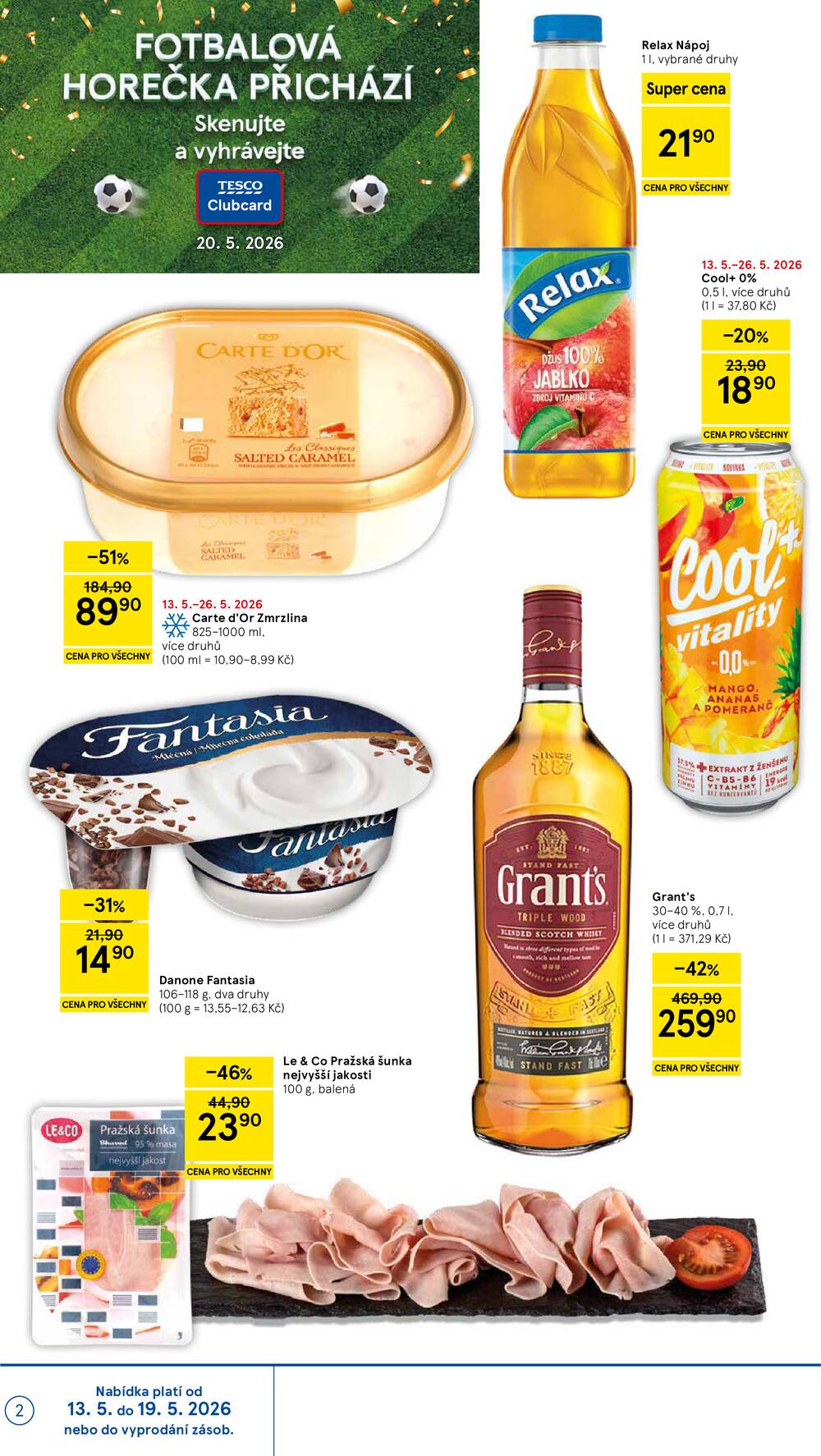 Tesco supermarkety od 13.5. do 19.5.2026